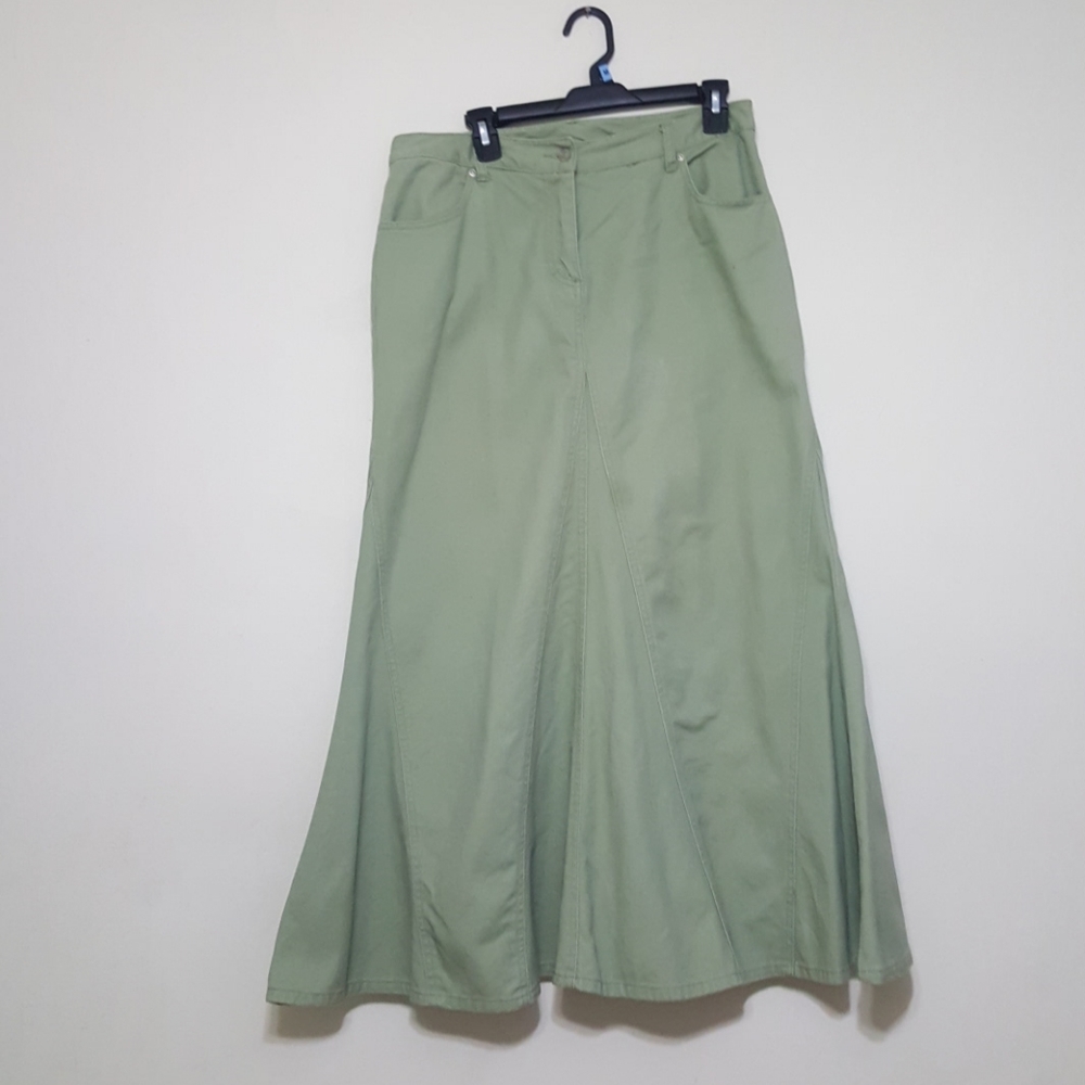Maxi jeans skirt